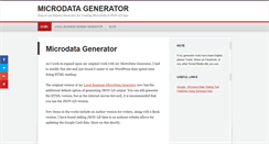 Desktop Screenshot of microdatagenerator.org