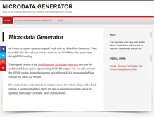 Tablet Screenshot of microdatagenerator.org